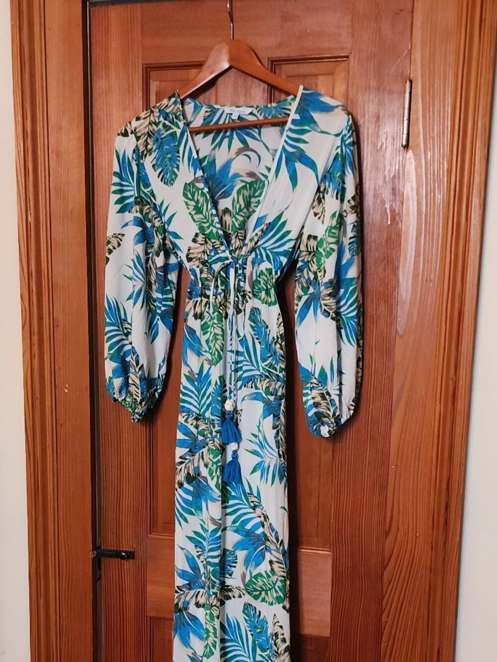 Beautiful Low Cut Maxi Dress or Cover-Up